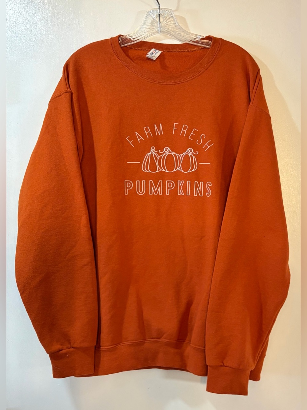 Jerzees Farm Fresh Pumpkins Sweatshirt Womens Sz Large